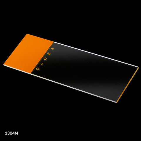 Microscope slide, orange frost, ground edge, 90° corner, 72/bx | GLO1-1304N
