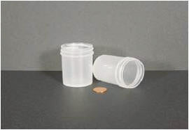 Jar, 60mL, PP, 48mm wide, screwcap #6412 sep. 585/case | GLO1-6371