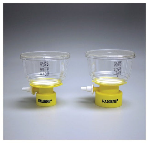 150 mL Rapid-Flow™ Bottle Top Filter 0.45 µm SFCA membrane, 50mm dia 45mm neck | Nalgene 290-4545