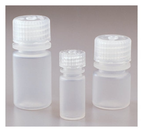 Bottle, Small, Narrow-Mouth, HDPE w/white PP Closure-Shrink Wrap Module, STERILE 8mL (20-415) | Nalgene 342002-9025