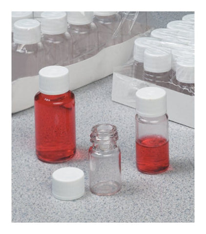 Diagnostic Bottle, Narrow Mouth - PETG w/Lined HDPE Closure, Shrink Wrap Module, STERILE 10 mL (20 mm) | Nalgene 342035-0010
