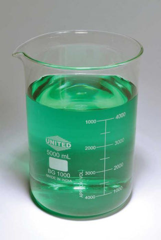 BEAKERS, LOW FORM, BOROSILICATE GLASS, 4000ML | UNI1-BG1000-4000