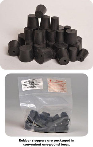 RUBBER STOPPERS, 1-HOLE, #10 1/2 | UNI1-RST10A-H