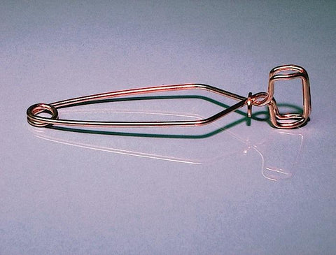 TEST TUBE CLAMP, BRASS WIRE, WITH FINGER GRIPS | UNI1-TTCL01