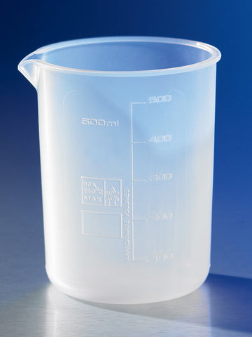 Corning® Reusable Plastic Low Form 250 mL Beaker, Perfluoroalkoxy-copolymer | COR1-1003P-250