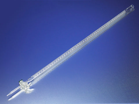 PYREX® 10 mL Serialized/Certified Class A Precision Bore Buret with Glass Standard Taper Stopcock | Corning 2135-10