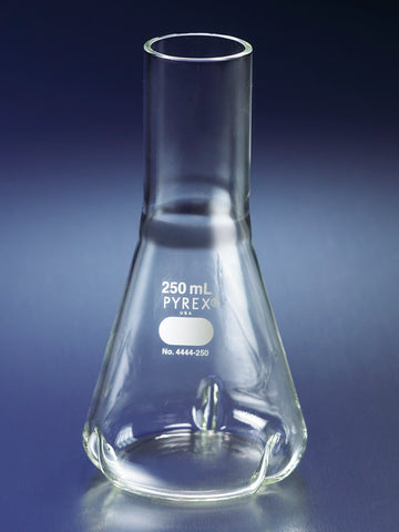 PYREX® 500 mL Delong Shaker Erlenmeyer Flask with Baffles | Corning 4444-500