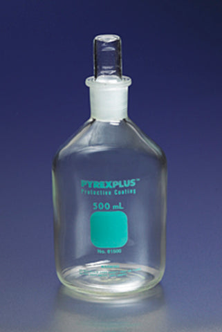 PYREXPLUS® 1L Narrow Mouth Reagent Storage Bottles with Standard Taper Stopper | Corning 61500-1L
