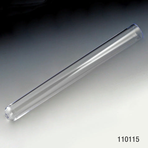 Test tube, 16x125mm (19mL), PS, 500/bag | GLO1-110115