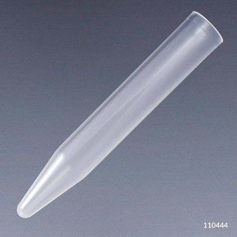 Test tube, 12x75mm (5mL) PP, conical bottom, 250/bag | GLO1-110444