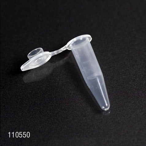 Microcentrifuge tube, 500uL, PP, natural, attached snap cap | GLO1-110550