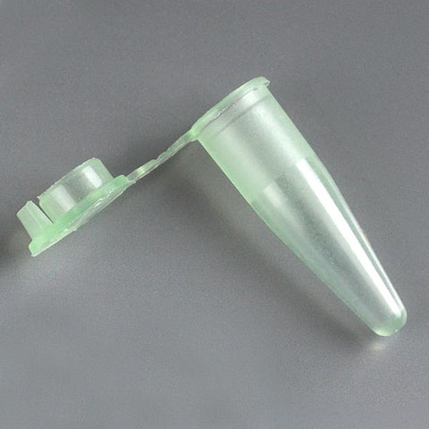 PCR tube, 0.2mL, PP, green, thin wall, attached dome cap | GLO1-110570G