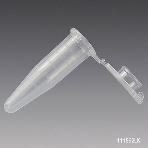 Microcentrifuge tube, 1.5mL, PP, locking snap cap, MG, lot certified | GLO1-111562LK