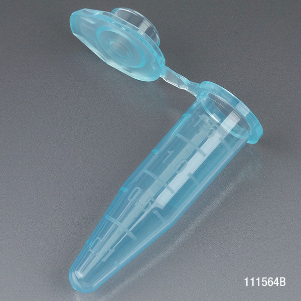 Microcentrifuge tube, 1.5mL PP, blue, stand-up zipbag, MG | GLO1-111564B