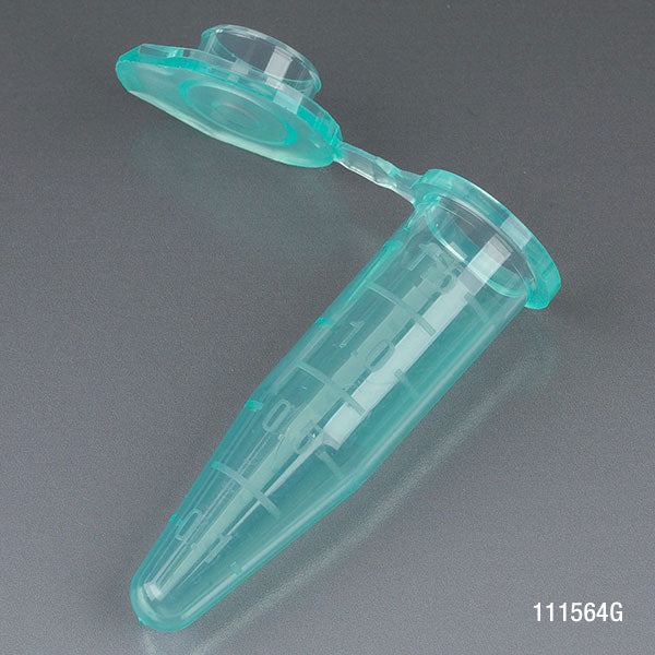 Microcentrifuge tube, 1.5mL PP, green, stand-up zipbag, MG | GLO1-111564G