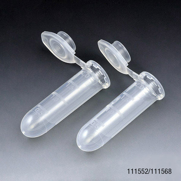 Microcentrifuge tube, 2mL, PP, attached snap cap, MG, natural | GLO1-111568