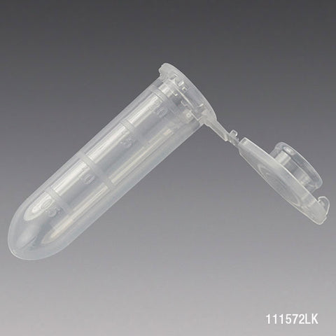 Microcentrifuge tube, 2.0mL, PP, locking snap cap, MG, lot certified | GLO1-111572LK