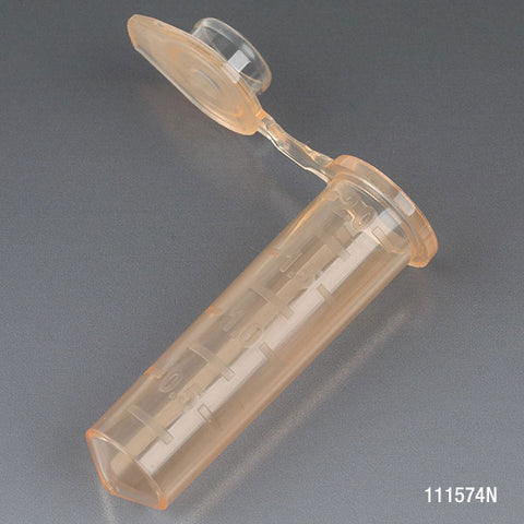 Microcentrifuge tube, 2.0mL PP, orange, stand-up zipbag, MG | GLO1-111574N