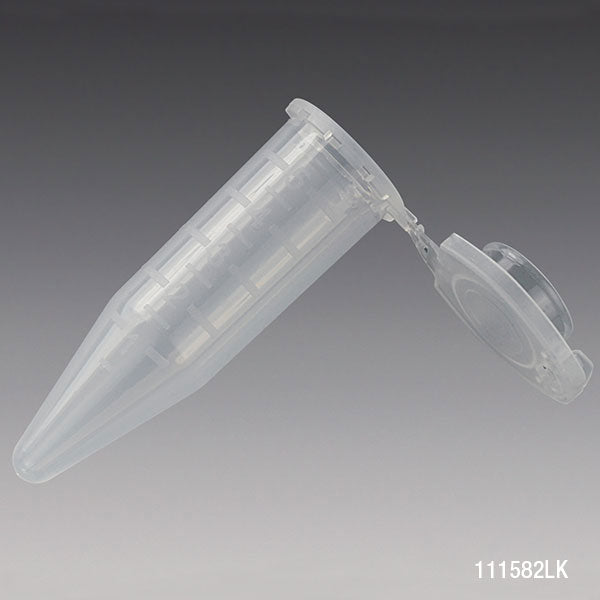 Macrocentrifuge tube, 5.0mL, PP, locking snap cap, MG, lot certified | GLO1-111582LK