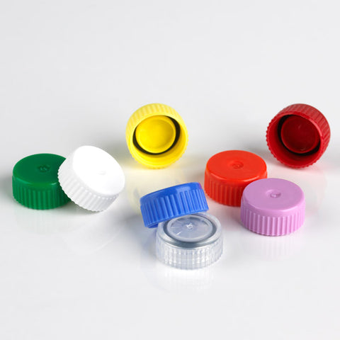 Screw cap for microtube, yellow, with o-ring | GLO1-111671Y