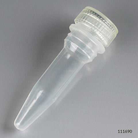 Microtube, 0.5mL, PP, STR, screw cap, o-ring, 100/bag | GLO1-111690