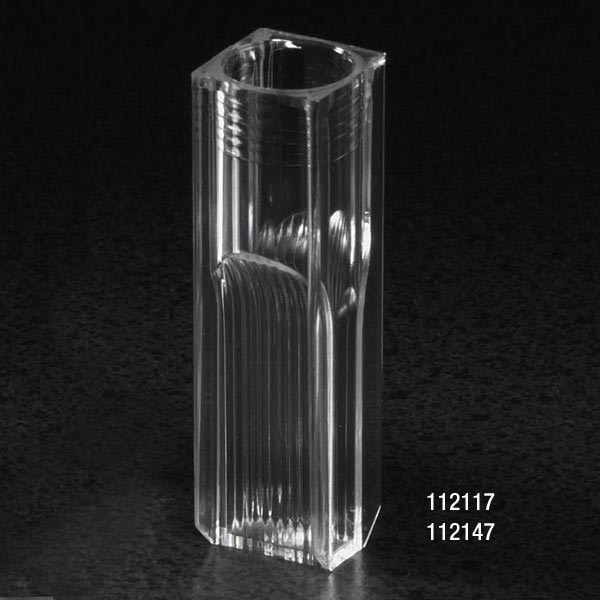 Cuvette, semi-micro, 2.9mL UV, PMMA, 2 clear sides, 100/tray | GLO1-112147