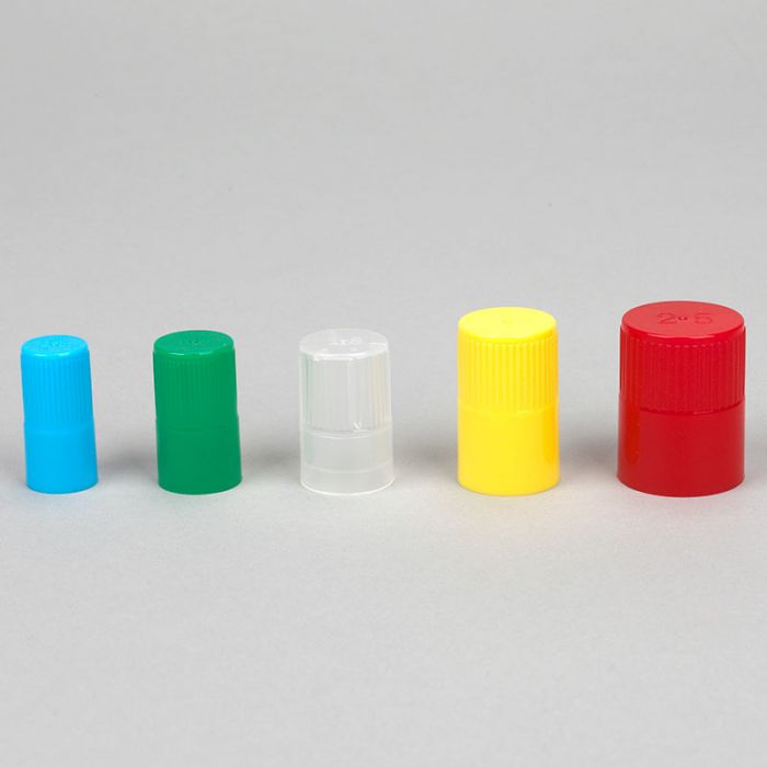 Culture Tube Cap for 25mm Tubes, Red, 100/Bag, 5 Bags/Carton | GLO1-118158R