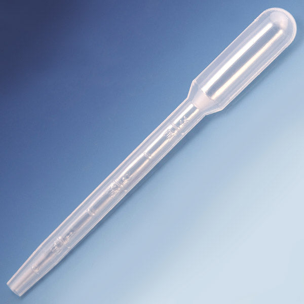 Wide bore transfer pipet, 124mm,, large bulb, sterile, 1/pack, individually wrapped | GLO1-135040-S01