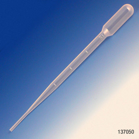 Transfer pipet, 5.0mL, 155mm, grad to 2mL,500/bx | GLO1-137050-500