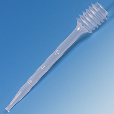 Transfer pipet, 15mL, bellows, grad to 5mL, 100/bag | GLO1-138005-100