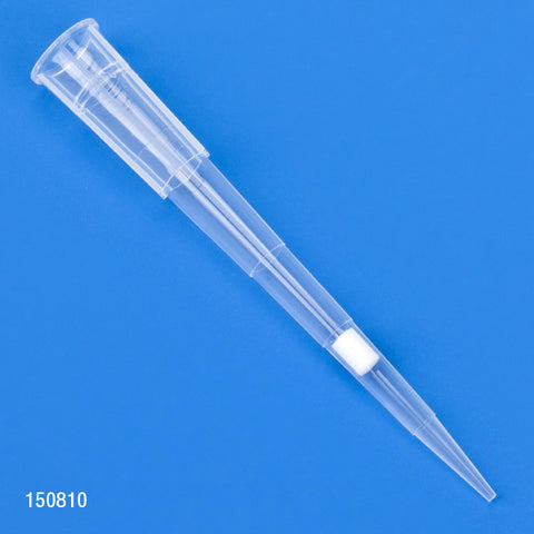 Filter tip, 1-20uL, 54mm, low retention,, universal, graduated, natural, sterile, 96/rack | GLO1-150810