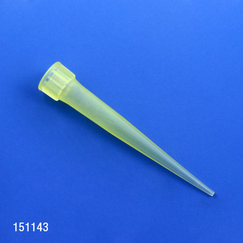 Pipette tip, 1-200uL, yellow, Eppendorf style | GLO1-151143