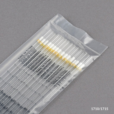 Serological pipette, 1mL,25/pk, standard, yellow, PS, STR | GLO1-1710