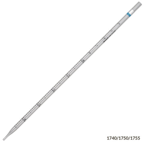 Serological pipette, 5mL,25/pk, standard, blue, PS, n/s | GLO1-1755