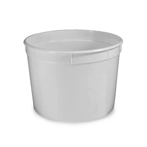 Container, 86oz (2580mL), PP, multi-purpose, white, snap cap | GLO1-270086