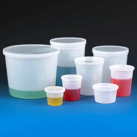 Container, 86oz (2500mL), HDPE, multi-purpose,natural,snap cap | GLO1-271086