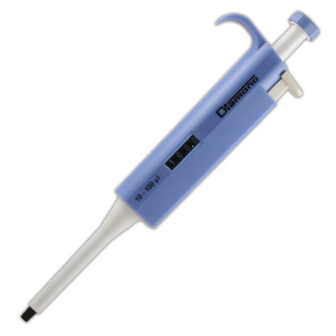 Diamond adjustable pipette, 10 - 100uL, blue | GLO1-3301-100