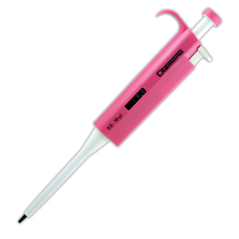 Diamond adjustable pipette, 0.5 - 10uL, pink | GLO1-3301-10