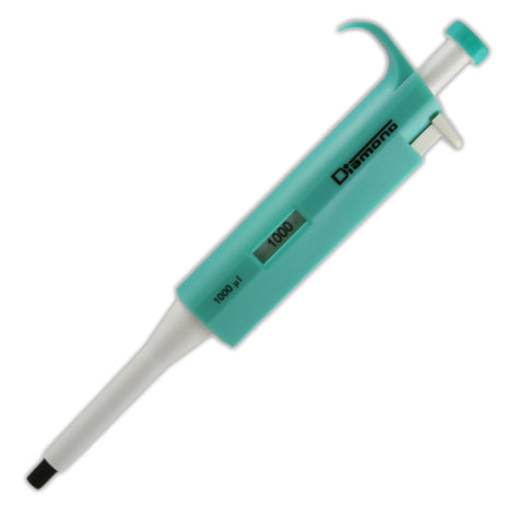 Diamond fixed pipette, 1000uL (1mL), light green | GLO1-3302-1000