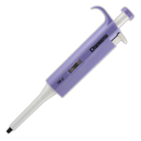 Diamond fixed pipette, 100uL, lavender | GLO1-3302-100