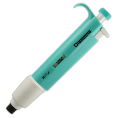 Diamond fixed pipette, 2000uL (2mL) light green | GLO1-3302-2000