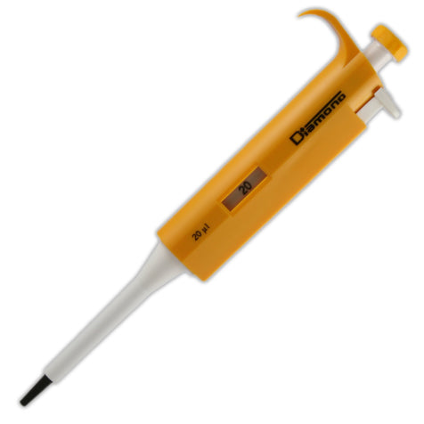 Diamond fixed pipette, 20uL, yellow | GLO1-3302-20