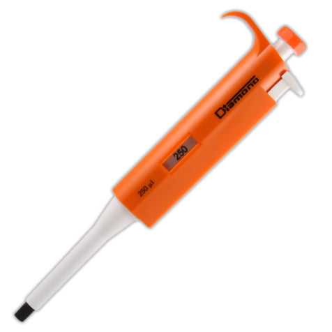 Diamond fixed pipette, 250uL, orange | GLO1-3302-250