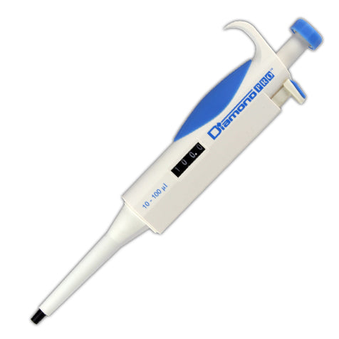 Diamond PRO adjustable pipette, 10 - 100uL, blue | GLO1-3311-100