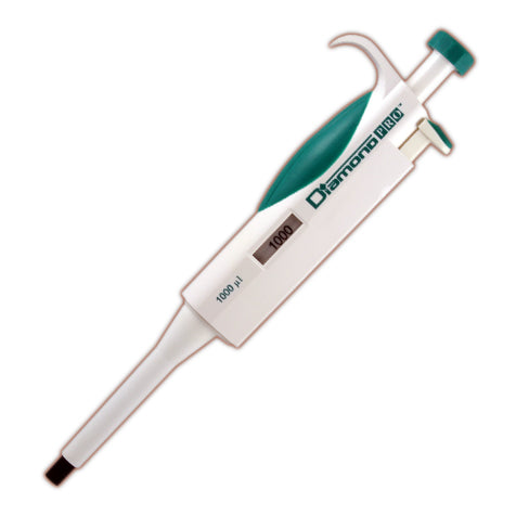 Diamond PRO fixed pipette, 1000uL (1mL), light green | GLO1-3312-1000