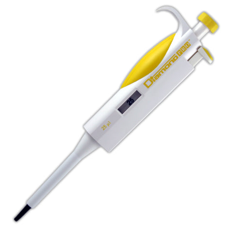 Diamond PRO fixed pipette, 25uL, yellow | GLO1-3312-25