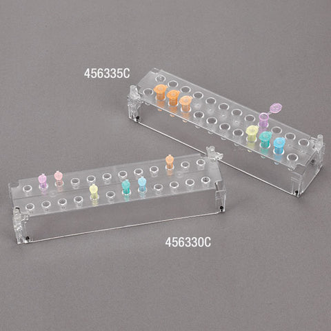 Microcentrifuge Tube Rack for 0.5mL, Stackable,Polycarbonate,24-Place,Orange | GLO1-456330N