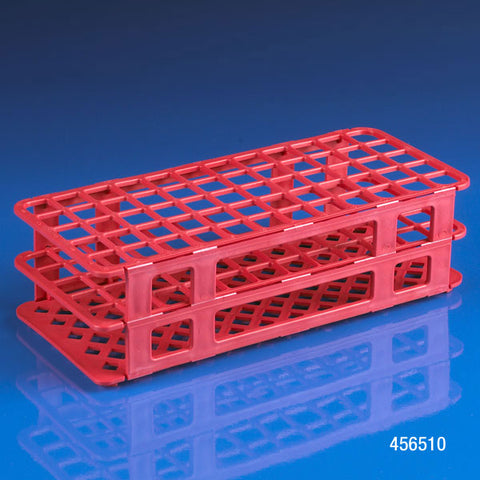 Rack, 60-place, PP, red, for 16mm - 17mm tubes | GLO1-456510