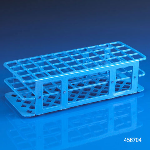 Rack, 40-place, PP, blue, for 25mm tubes | GLO1-456704