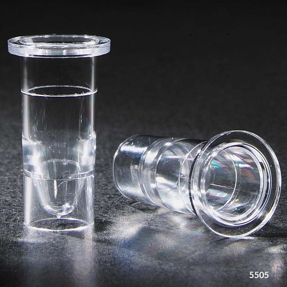 Sample cup, nesting, 2mL, PS, for 16mm tubes | GLO1-5505